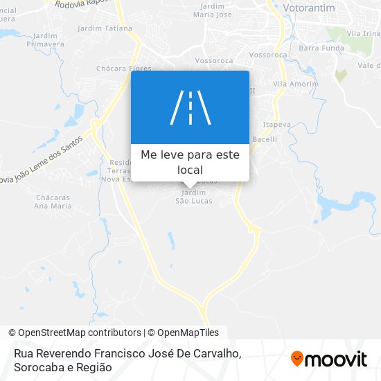 Rua Reverendo Francisco José De Carvalho mapa