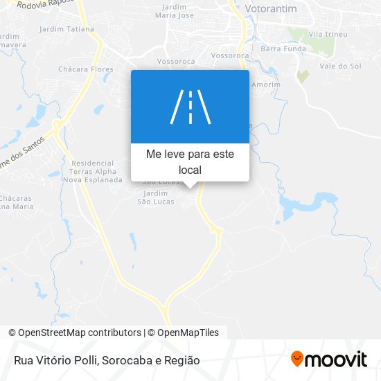 Rua Vitório Polli mapa