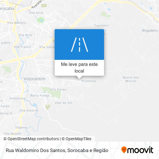 Rua Waldomiro Dos Santos mapa