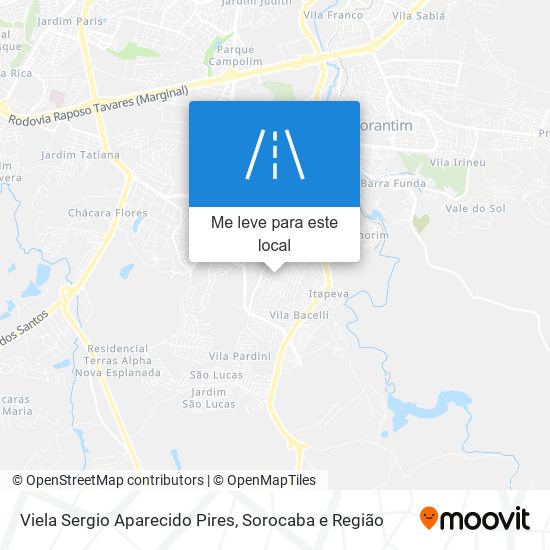 Viela Sergio Aparecido Pires mapa