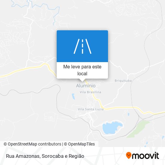 Rua Amazonas mapa