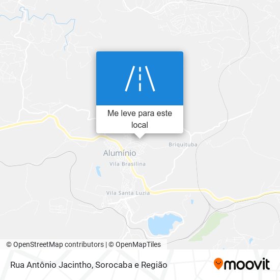 Rua Antônio Jacintho mapa