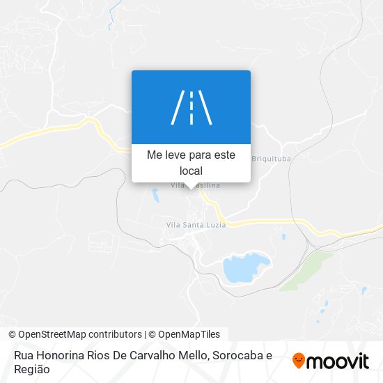 Rua Honorina Rios De Carvalho Mello mapa