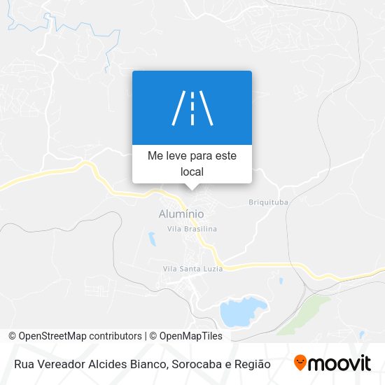 Rua Vereador Alcides Bianco mapa
