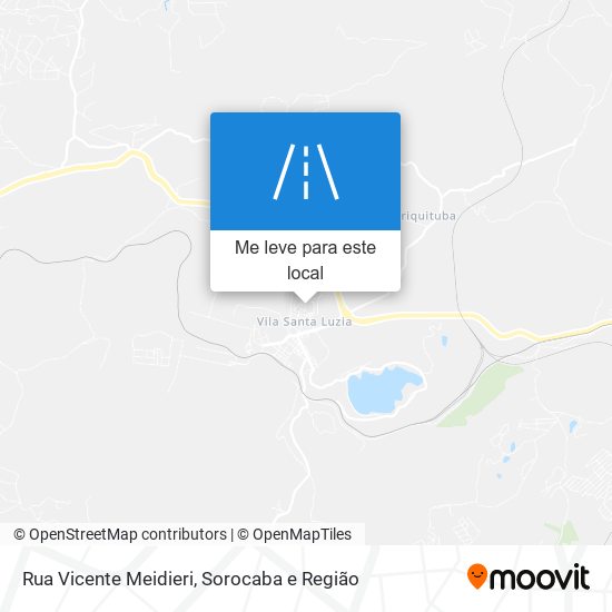 Rua Vicente Meidieri mapa