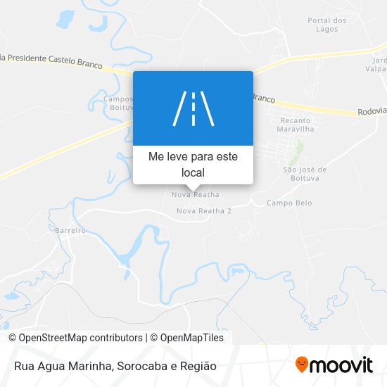 Rua Agua Marinha mapa