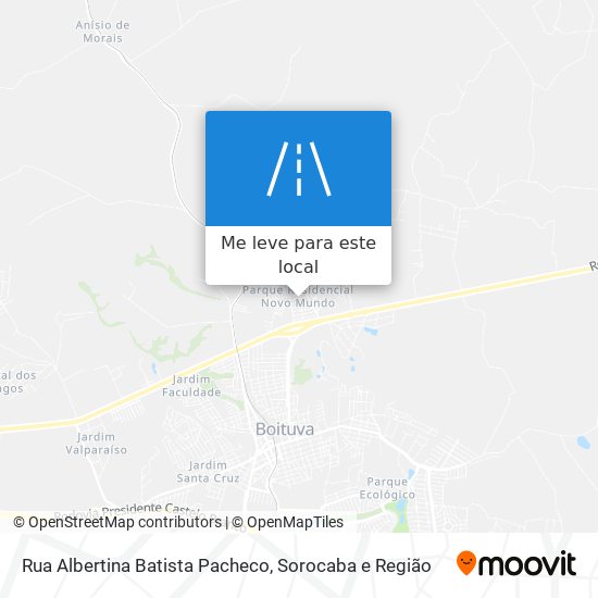 Rua Albertina Batista Pacheco mapa