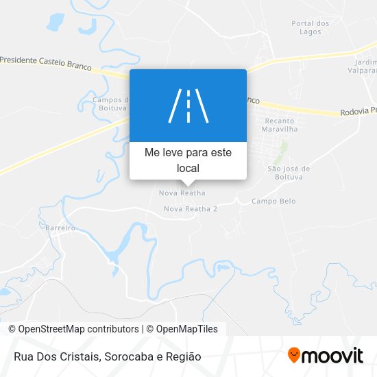 Rua Dos Cristais mapa