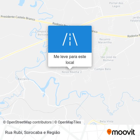 Rua Rubi mapa