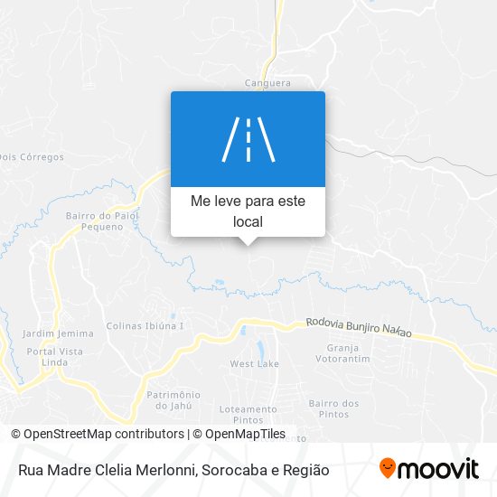 Rua Madre Clelia Merlonni mapa