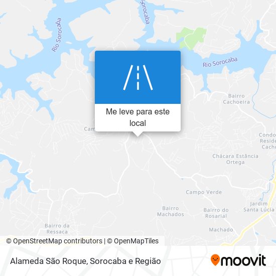 Alameda São Roque mapa