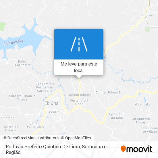 Rodovia Prefeito Quintino De Lima mapa