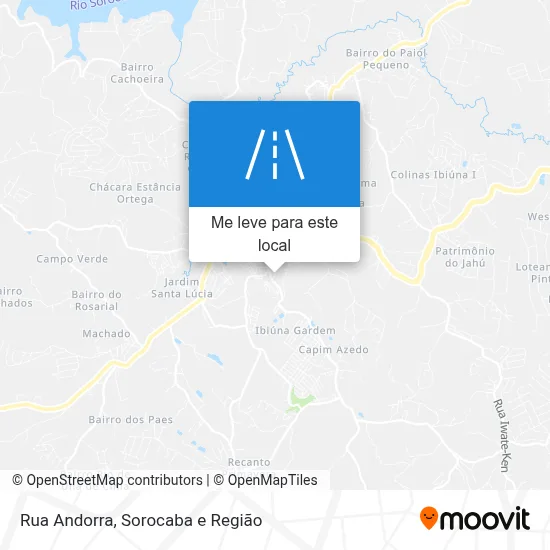 Rua Andorra mapa