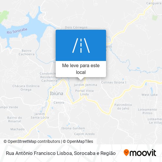 Rua Antônio Francisco Lisboa mapa