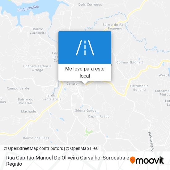 Rua Capitão Manoel De Oliveira Carvalho mapa