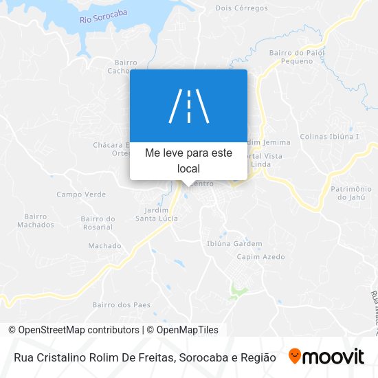 Rua Cristalino Rolim De Freitas mapa
