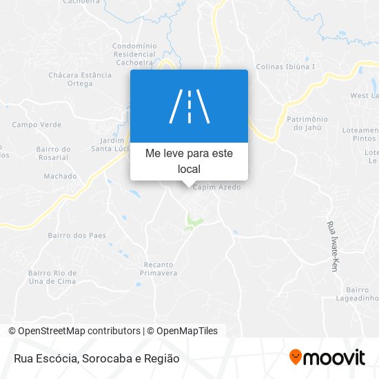 Rua Escócia mapa