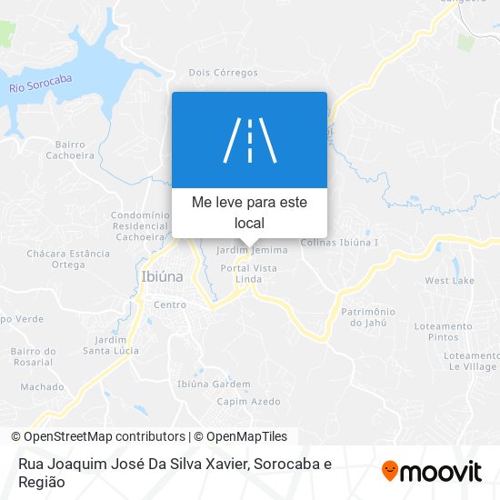 Rua Joaquim José Da Silva Xavier mapa