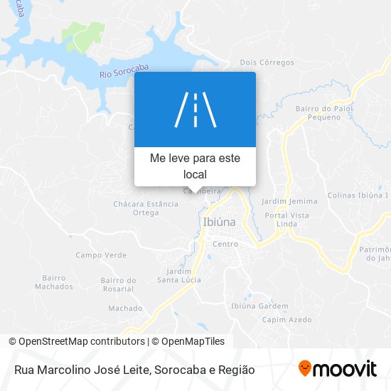 Rua Marcolino José Leite mapa