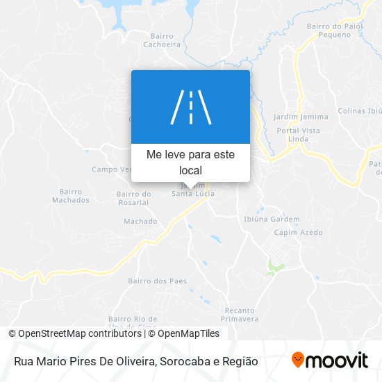 Rua Mario Pires De Oliveira mapa
