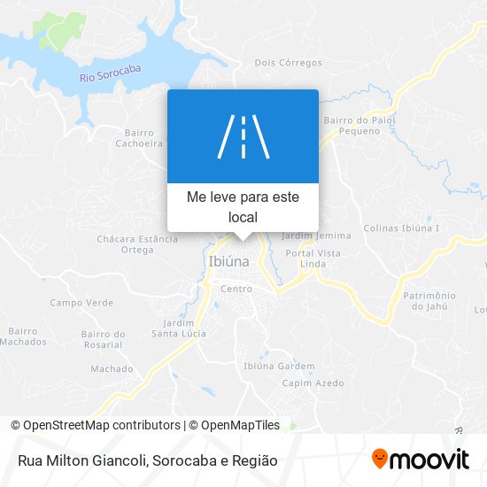 Rua Milton Giancoli mapa