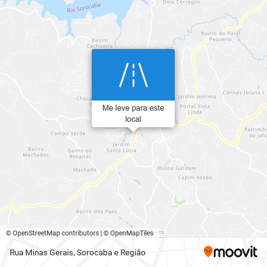 Rua Minas Gerais mapa