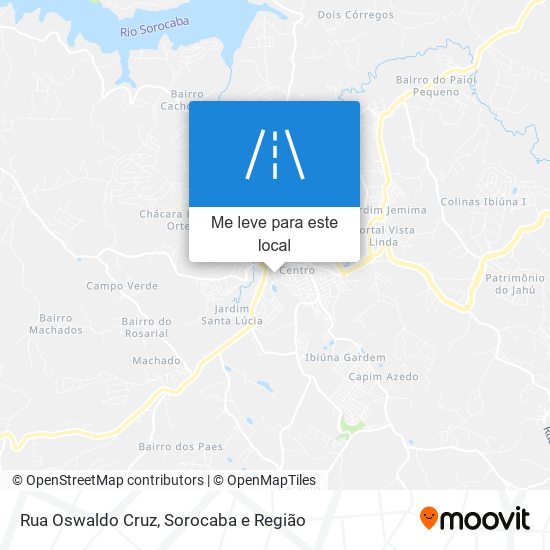 Rua Oswaldo Cruz mapa