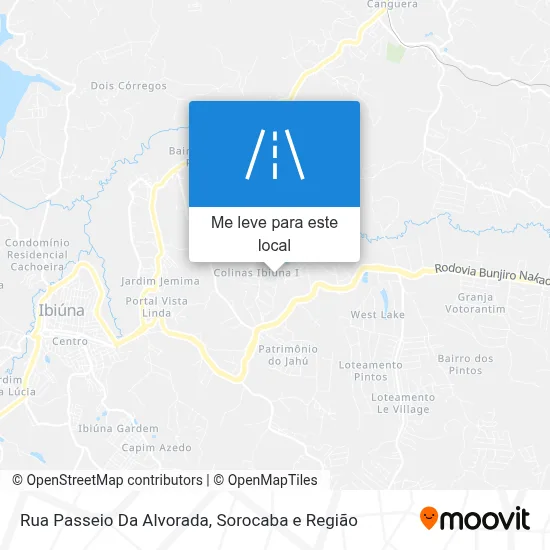 Rua Passeio Da Alvorada mapa