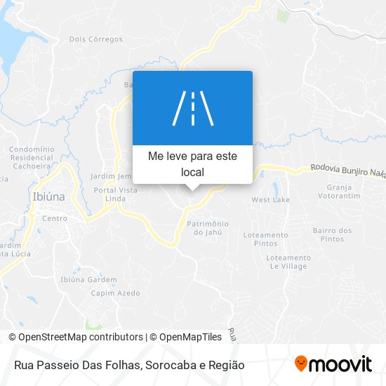 Rua Passeio Das Folhas mapa