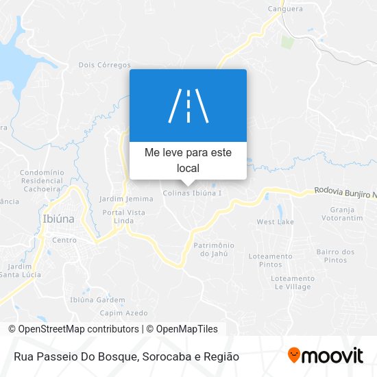 Rua Passeio Do Bosque mapa