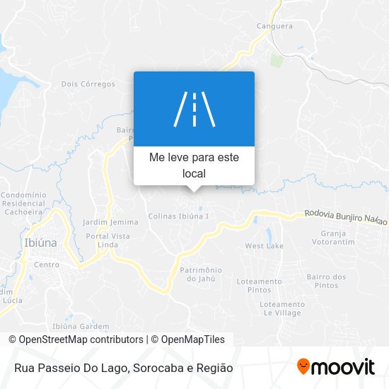 Rua Passeio Do Lago mapa