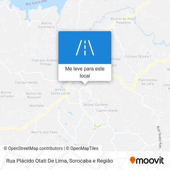 Rua Plácido Otati De Lima mapa