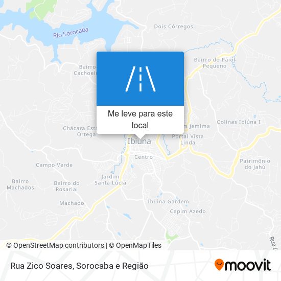 Rua Zico Soares mapa