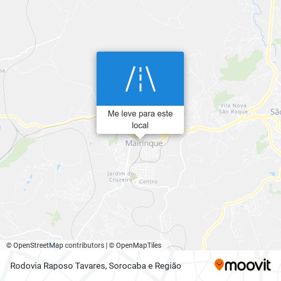 Rodovia Raposo Tavares mapa