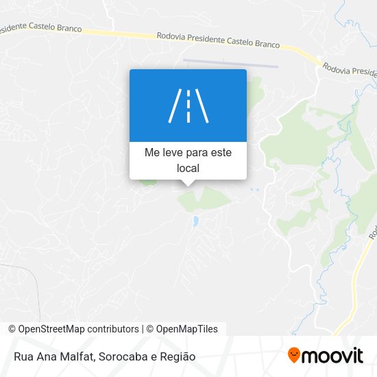 Rua Ana Malfat mapa