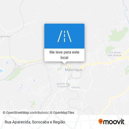 Rua Aparecida mapa