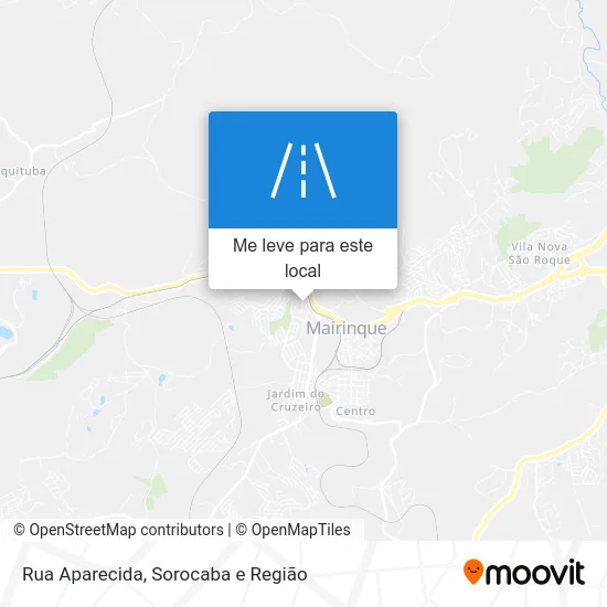 Rua Aparecida mapa
