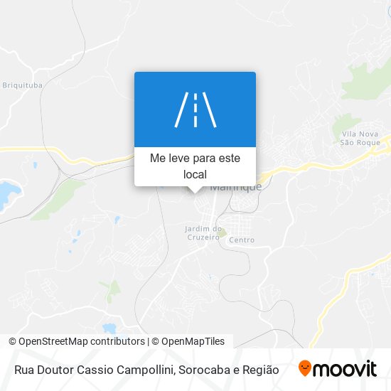 Rua Doutor Cassio Campollini mapa