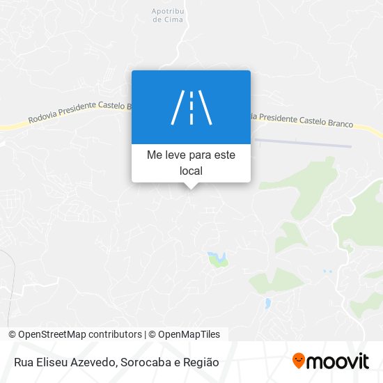 Rua Eliseu Azevedo mapa