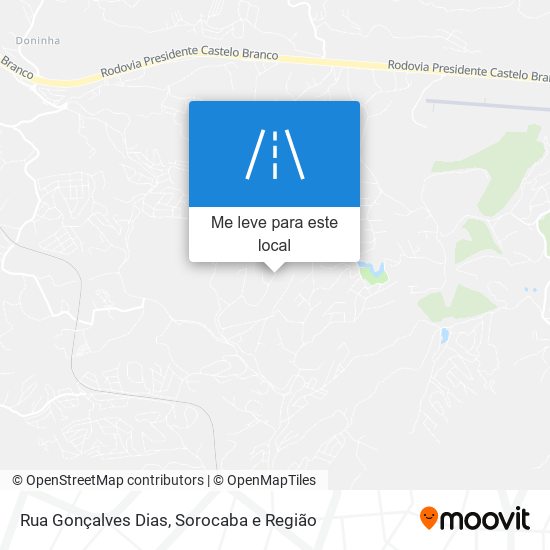 Rua Gonçalves Dias mapa