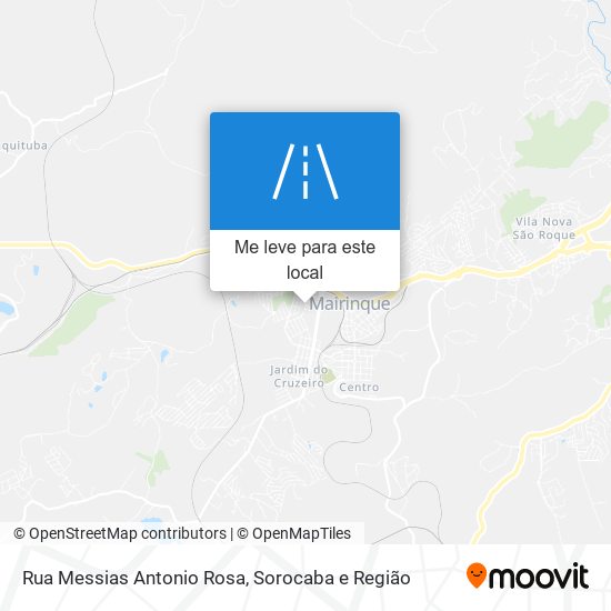 Rua Messias Antonio Rosa mapa