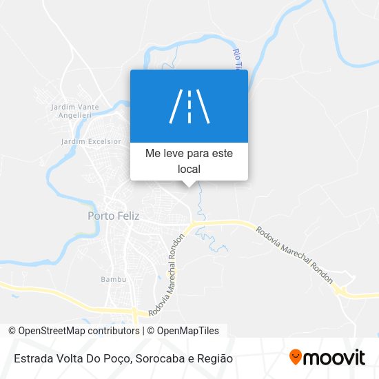 Estrada Volta Do Poço mapa