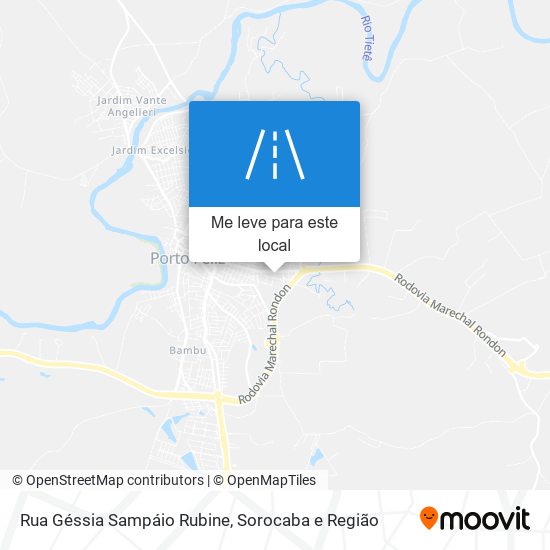 Rua Géssia Sampáio Rubine mapa