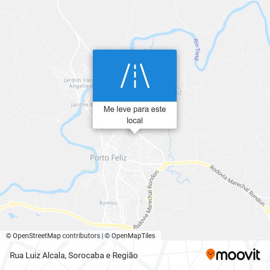 Rua Luiz Alcala mapa