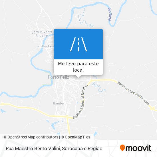 Rua Maestro Bento Valini mapa