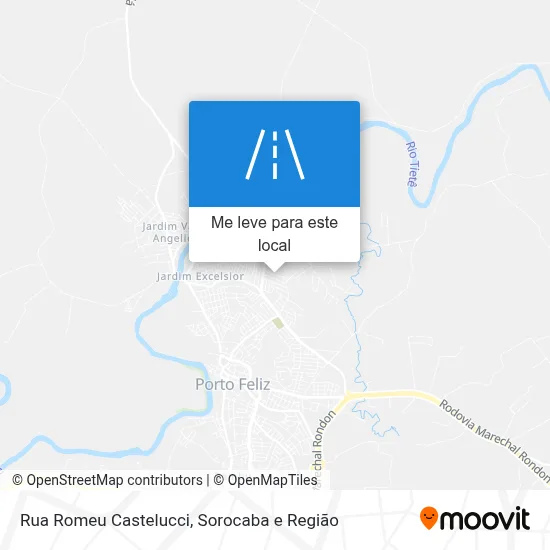 Rua Romeu Castelucci mapa