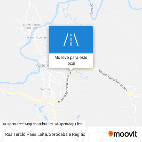 Rua Tércio Paes Leite mapa