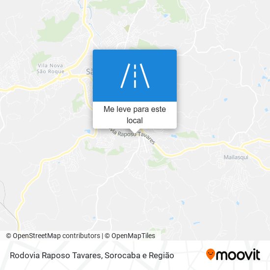 Rodovia Raposo Tavares mapa