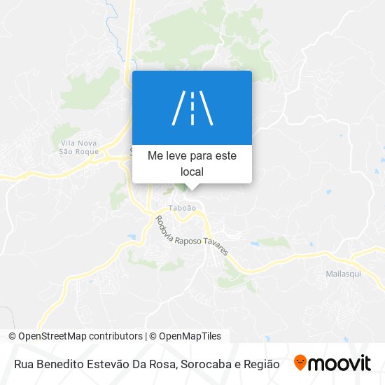 Rua Benedito Estevão Da Rosa mapa