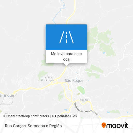 Rua Garças mapa